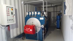 Konteinerkatlamaja 1, katlamaja, aurugeneraator